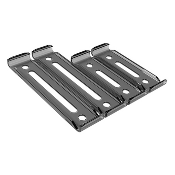 X-Click Rahmenloser Nummernhalter Set Vorne & Hinten | 2-teilig Schwarz