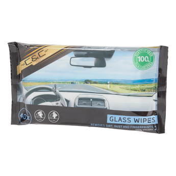 C&C Glas Reinigungstücher 40er-Pack.