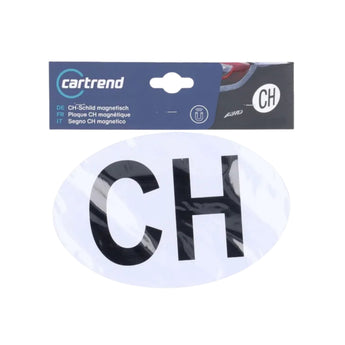 Cartrend CH-Schild magnetisch Schweiz Länderkennzeichen | 17.8 x 11.3cm in Verpackung
