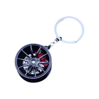 Felgen mit rotierbarem Bremssattel Schlüsselanhänger.
