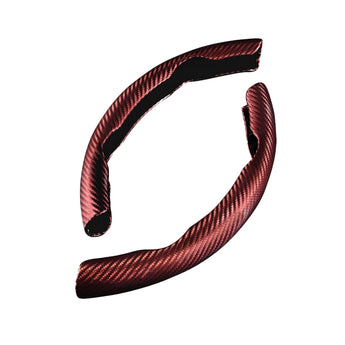 Lenkrad Abdeckung mit Carbon Optik | 38cm Braun